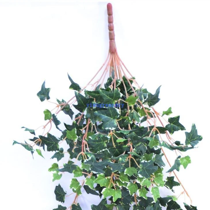 artificial white edge ivy leaf plant