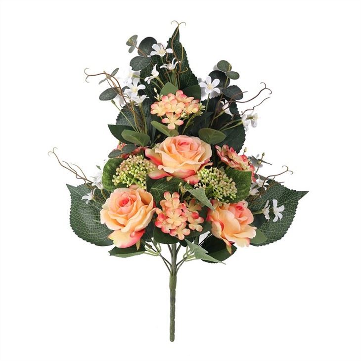 artificial rainbow rose bouquet