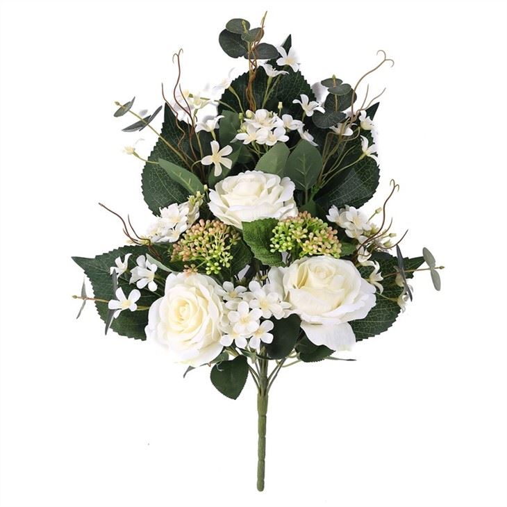artificial yellow rose bouquet